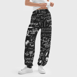 Женские джоггеры оверсайз 3D XXXTentacion logobombing - фото 2