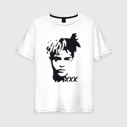 Женская футболка хлопок Oversize XXXTentacion Look At Me