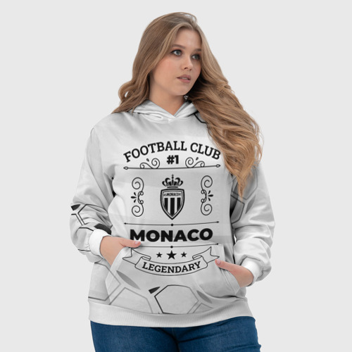 Женская толстовка 3D Monaco Football Club Number 1 Legendary, цвет 3D печать - фото 6