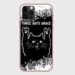 Чехол для iPhone 12 Pro Max Группа Three Days Grace и Рок Кот