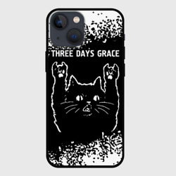 Чехол для iPhone 13 mini Группа Three Days Grace и Рок Кот