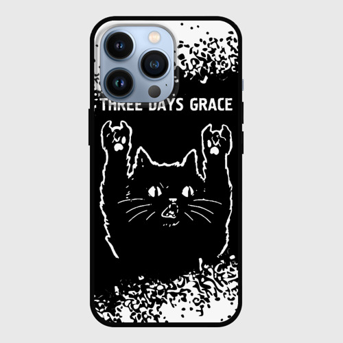 Чехол для iPhone 13 Pro Группа Three Days Grace и Рок Кот