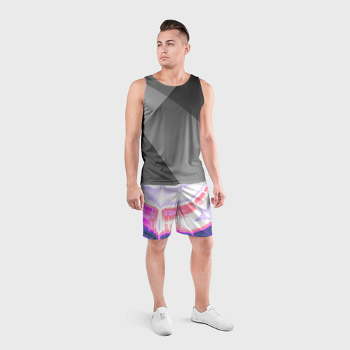 Мужские шорты спортивные Тай-дай Абстракция Tie-Dye, цвет 3D печать - фото 4