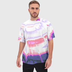 Мужская футболка oversize 3D Тай-дай Абстракция Tie-Dye - фото 2