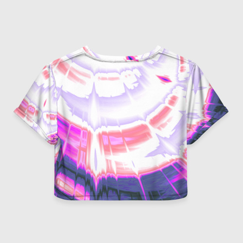 Женская футболка Crop-top 3D Тай-дай Абстракция Tie-Dye, цвет 3D печать - фото 2