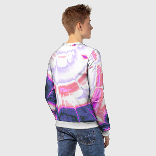 Детский свитшот 3D Тай-дай Абстракция Tie-Dye, цвет 3D печать - фото 4