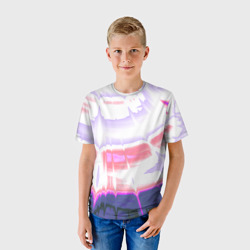 Детская футболка 3D Тай-дай Абстракция Tie-Dye - фото 2