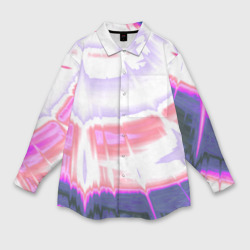 Мужская рубашка oversize 3D Тай-дай Абстракция Tie-Dye