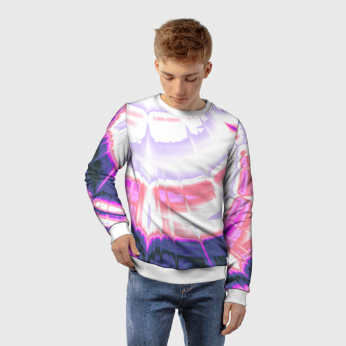 Детский свитшот 3D Тай-дай Абстракция Tie-Dye, цвет 3D печать - фото 3