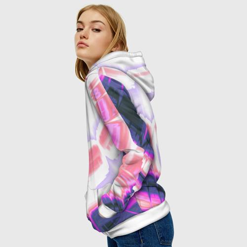 Женская толстовка 3D Тай-дай Абстракция Tie-Dye, цвет 3D печать - фото 5