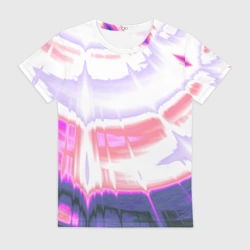 Женская футболка 3D Тай-дай Абстракция Tie-Dye