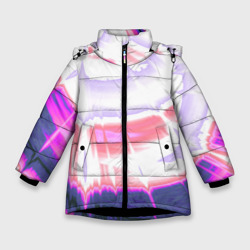 Зимняя куртка для девочек 3D Тай-дай Абстракция Tie-Dye