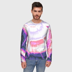 Мужской лонгслив 3D Тай-дай Абстракция Tie-Dye - фото 2