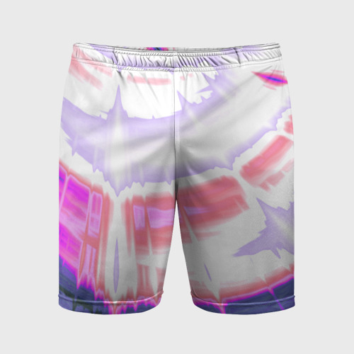 Мужские шорты спортивные Тай-дай Абстракция Tie-Dye, цвет 3D печать