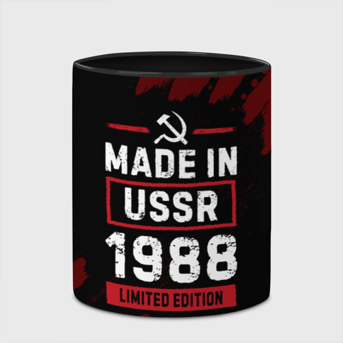 Кружка с полной запечаткой Made In USSR 1988 Limited Edition, цвет белый + черный - фото 4