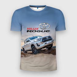Мужская футболка 3D Slim Toyota Hilux Rogue Off-road vehicle Тойота - проходимец