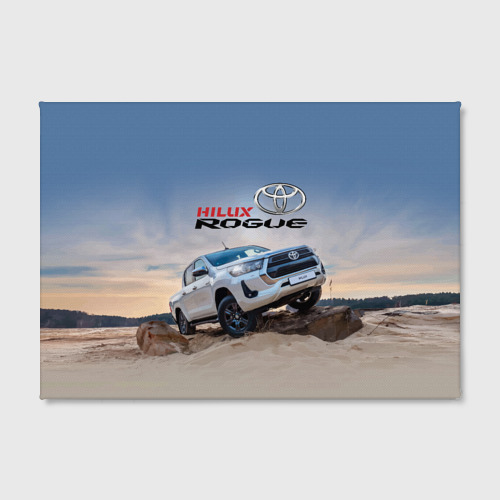 Холст прямоугольный Toyota Hilux Rogue Off-road vehicle Тойота - проходимец, цвет 3D печать - фото 2