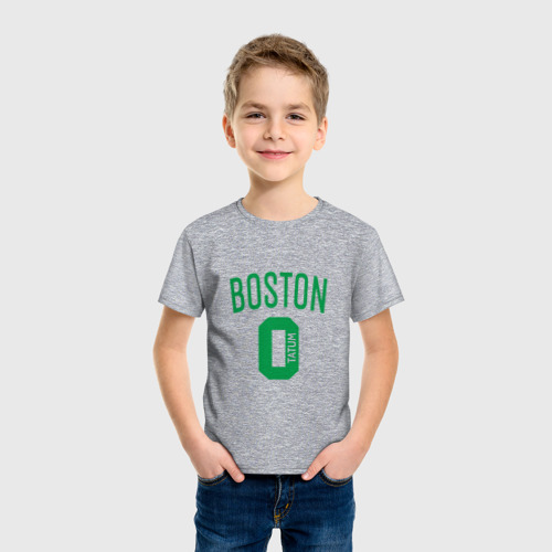 Детская футболка хлопок 0 - Tatum, цвет меланж - фото 3