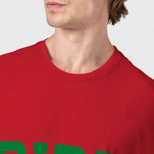 Мужская футболка хлопок Bird - Boston, цвет красный - фото 6