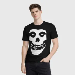 Мужская футболка 3D Misfits череп - фото 2