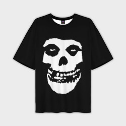 Мужская футболка oversize 3D Misfits череп