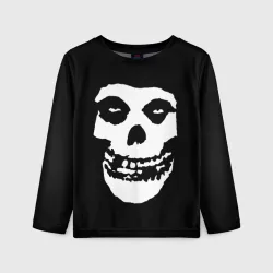 Детский лонгслив 3D Misfits череп