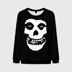 Мужской свитшот 3D Misfits череп