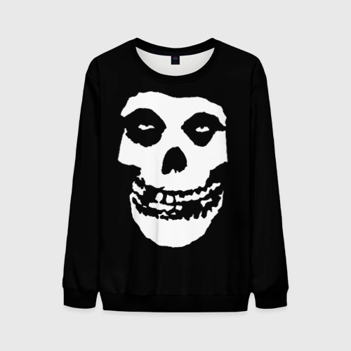 Мужской свитшот 3D Misfits череп