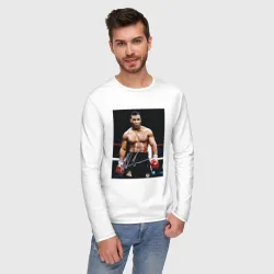 Мужской лонгслив хлопок Майк Тайсон Фото с авторгафом Mike Tyson - фото 2