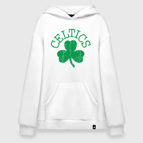 Худи SuperOversize хлопок Basketball - Celtics, цвет белый