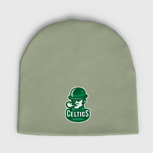 Детская шапка демисезонная Celtics team, цвет авокадо
