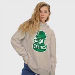 Женское худи Oversize хлопок Celtics team - фото 2