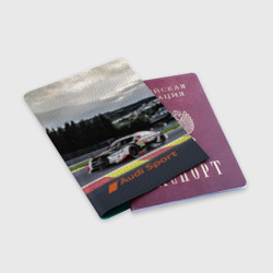 Обложка для паспорта матовая кожа Audi Sport Racing team Ауди Спорт Гоночная команда - фото 2