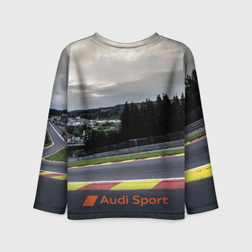 Детский лонгслив 3D Audi Sport Racing team Ауди Спорт Гоночная команда, цвет 3D печать - фото 2
