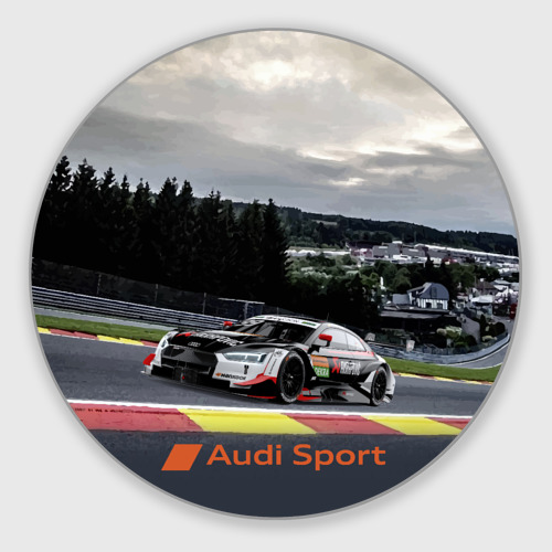 Круглый коврик для мышки Audi Sport Racing team Ауди Спорт Гоночная команда