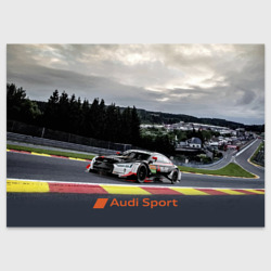 Поздравительная открытка Audi Sport Racing team Ауди Спорт Гоночная команда