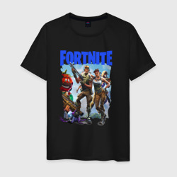 Мужская футболка хлопок Fortnite персонажи игры