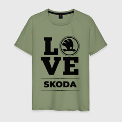 Мужская футболка хлопок Skoda Love Classic