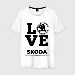 Мужская футболка хлопок Skoda Love Classic