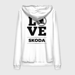 Мужская толстовка на молнии хлопок Skoda Love Classic