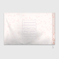 Флаг 3D Имя Леся по-вертикали с розовым фоном - фото 2