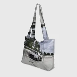 Пляжная сумка 3D Ауди на скоростном шоссе Audi on the expressway - фото 2