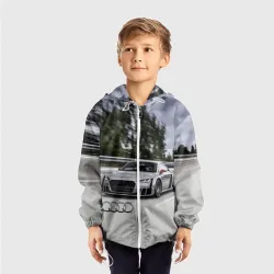 Детская ветровка 3D Ауди на скоростном шоссе Audi on the expressway - фото 2