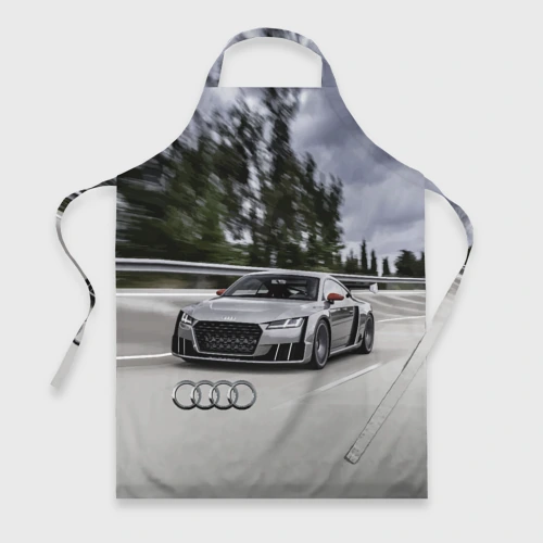 Фартук 3D Ауди на скоростном шоссе Audi on the expressway