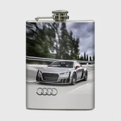 Фляга Ауди на скоростном шоссе Audi on the expressway