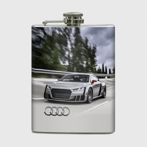 Фляга Ауди на скоростном шоссе Audi on the expressway