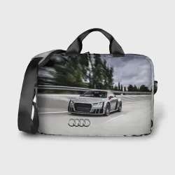 Сумка для ноутбука 3D Ауди на скоростном шоссе Audi on the expressway