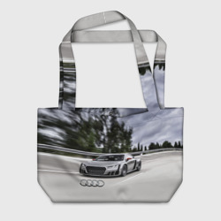 Пляжная сумка 3D Ауди на скоростном шоссе Audi on the expressway