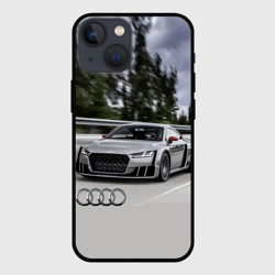 Чехол для iPhone 13 mini Ауди на скоростном шоссе Audi on the expressway