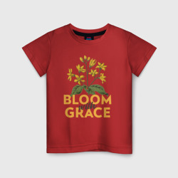 Детская футболка хлопок Bloom with grace
